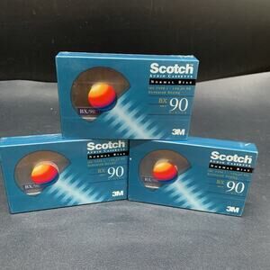 Scotch 3M BX-90 min Audio Cassette Normal Position Brand New in Cellophane